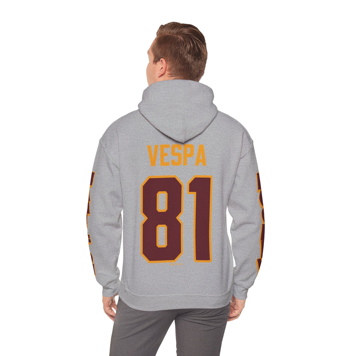 Kayla Vespa Hamilton Expansion Unisex Hoodie in Maroon | Chix Sports