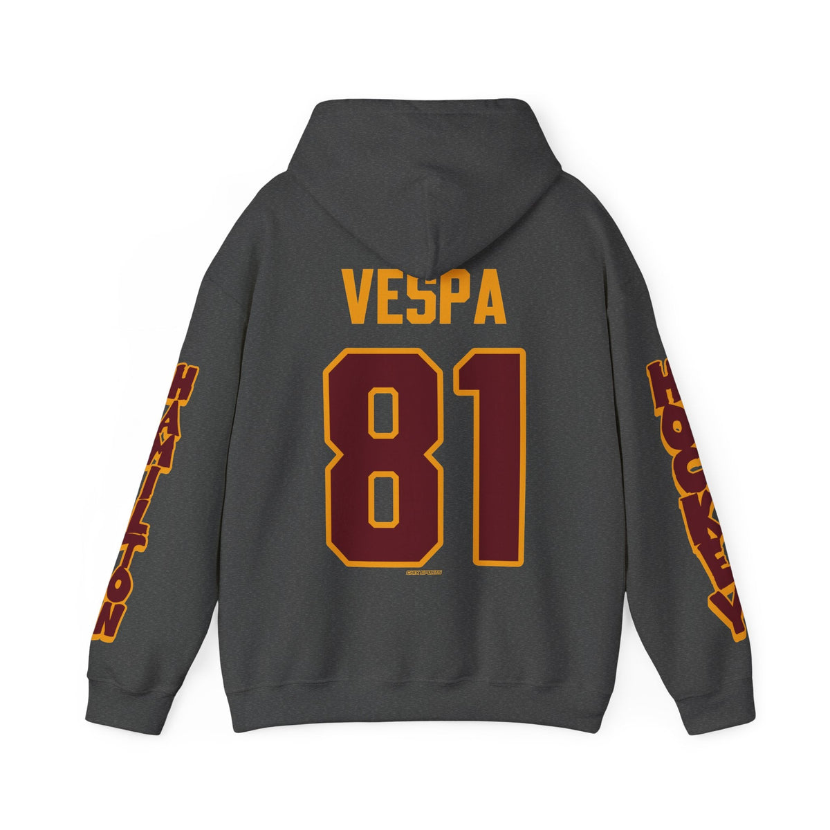Kayla Vespa Hamilton Expansion Unisex Hoodie in Dark Heather | Chix Sports