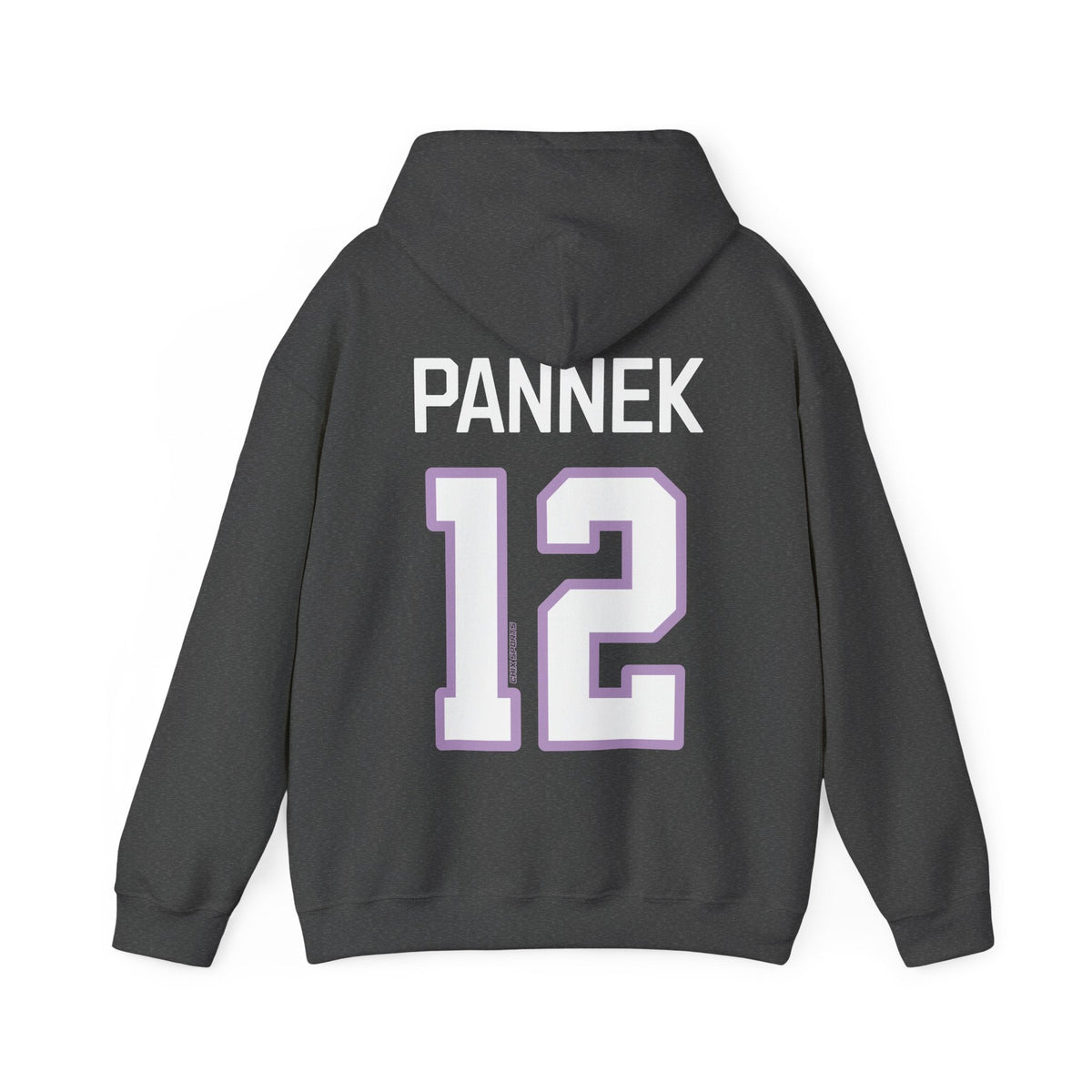 Kelly Pannek Frost Heavy Hoodie in Dark Heather | Chix Sports