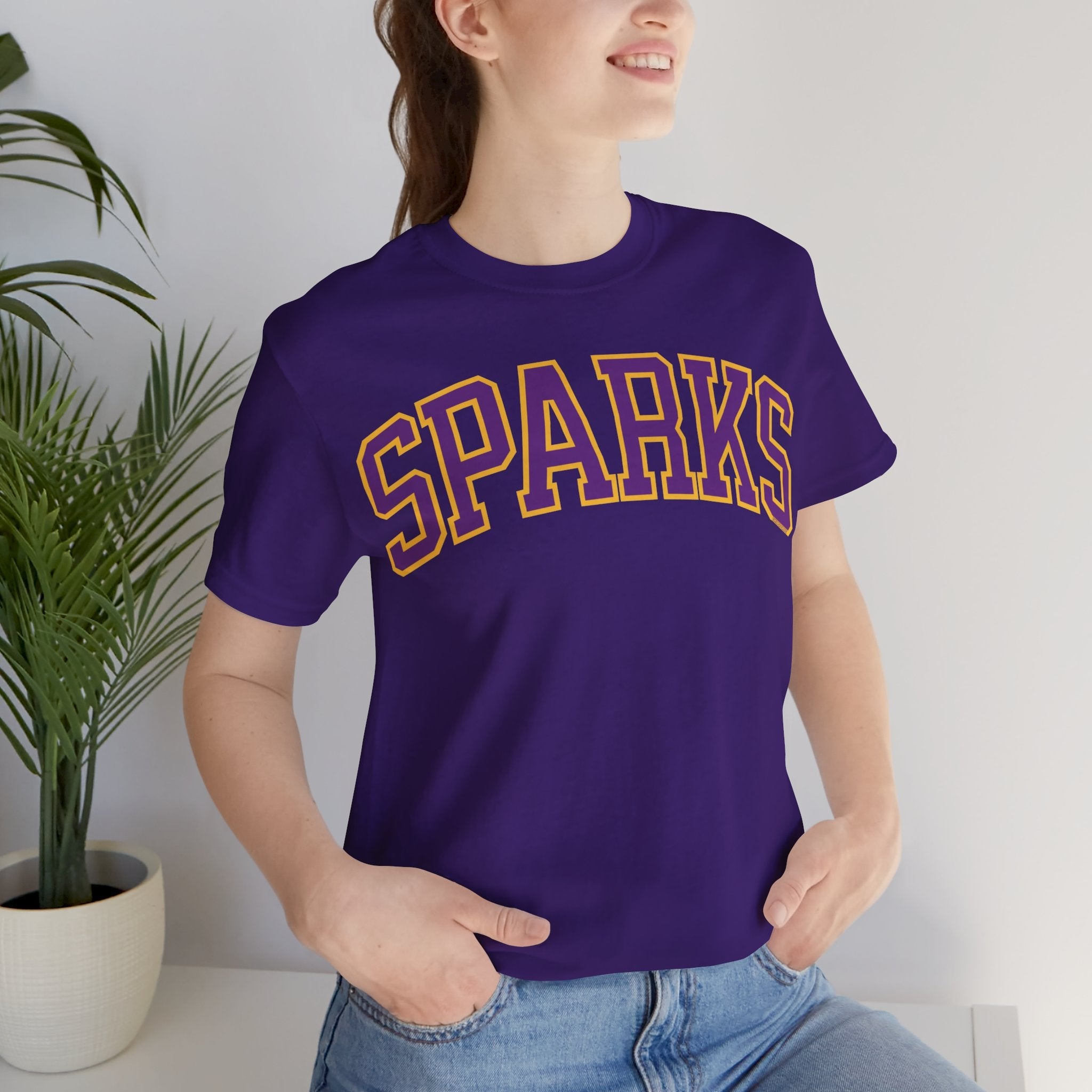 Kelsey Plum Sparks Unisex Jersey T-shirt | Chix Sports