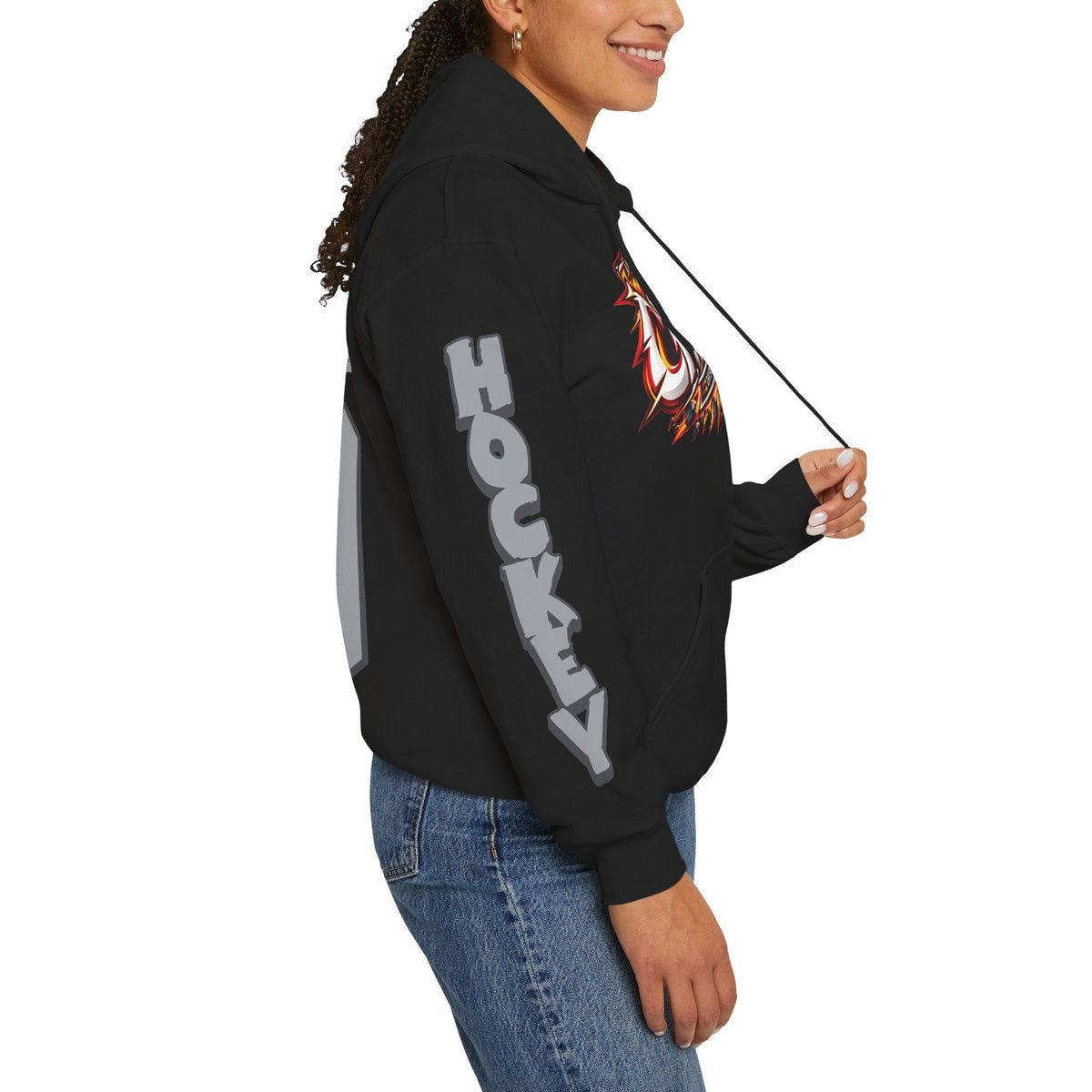 Kendra Woodland Charge Unisex Power Hoodie in Gold | Chix Sports