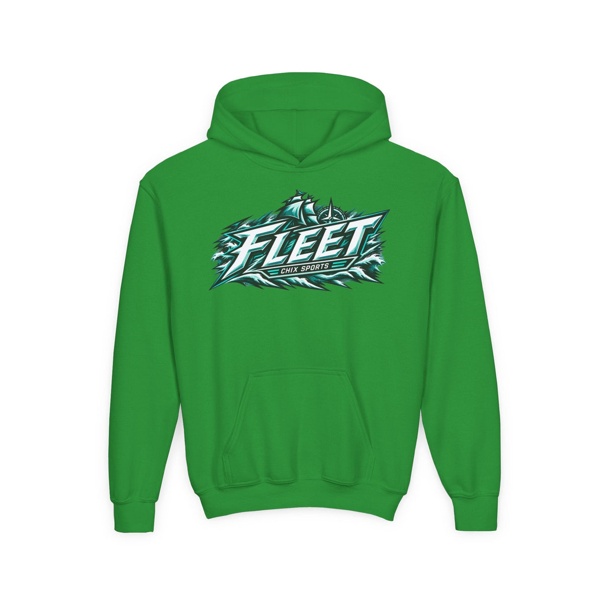 Kids Fleet Hockey Heavy Hoodie in Irish Green | Chix Sports