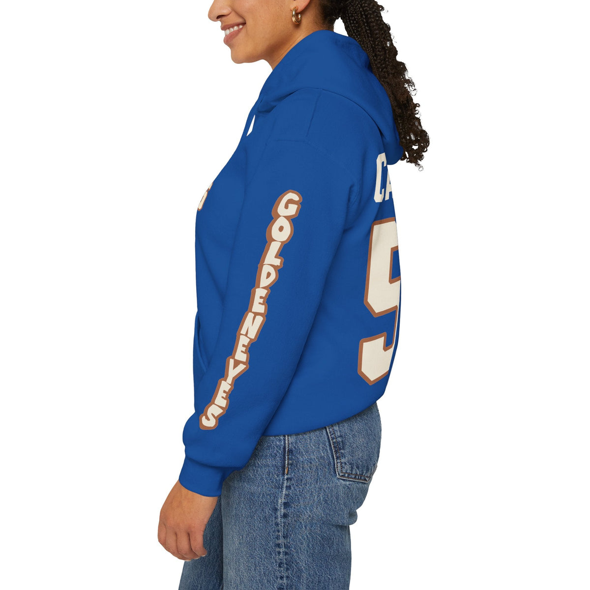 Kristen Campbell Goldeneyes Unisex Hoodie in Dark Heather | Chix Sports