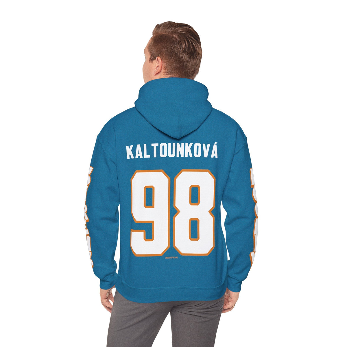 Kristyna Kaltounkova Sirens Unisex Hoodie in Antique Sapphire | Chix Sports