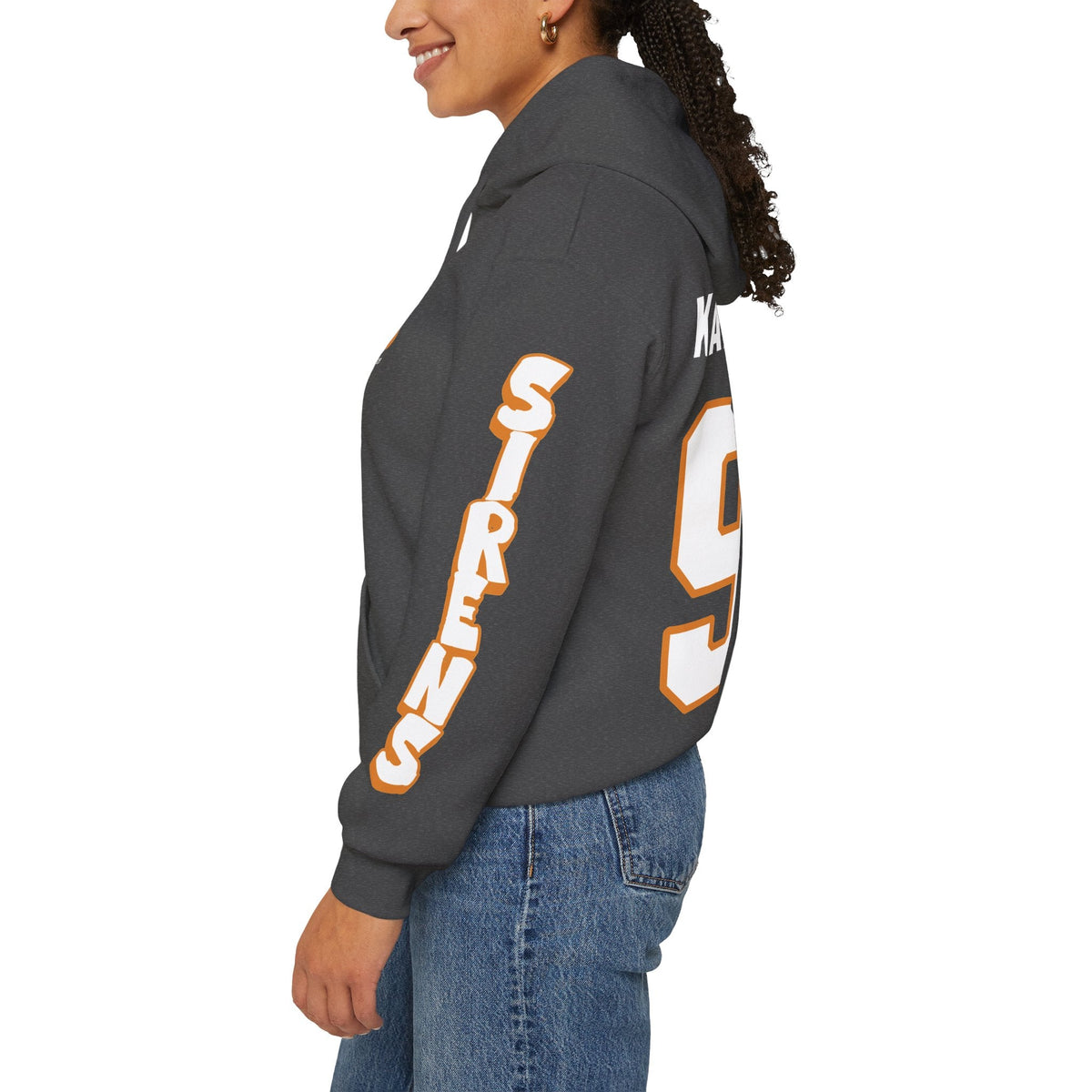 Kristyna Kaltounkova Sirens Unisex Hoodie in Antique Sapphire | Chix Sports