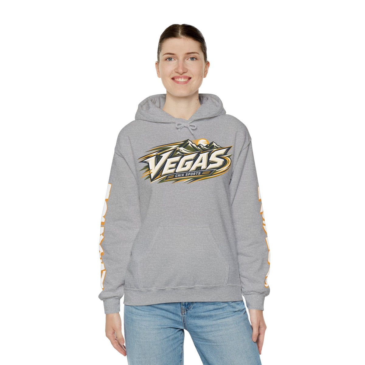 Lacey Eden Las Vegas Women's Hockey Unisex Hoodie in Military Green | Chix Sports