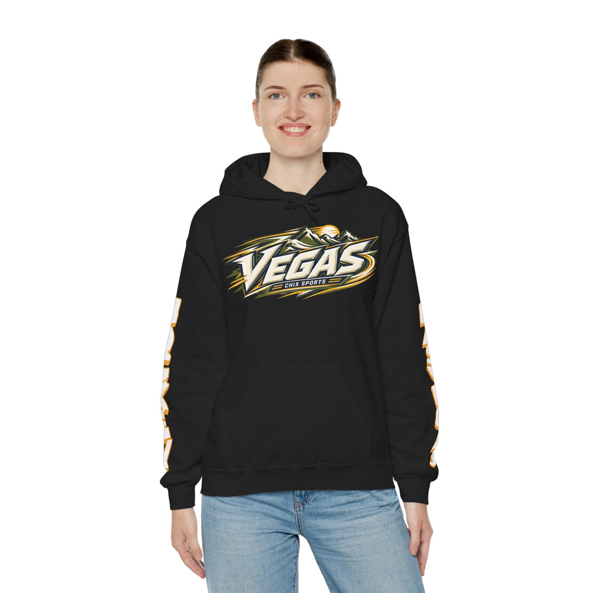 Lacey Eden Las Vegas Women's Hockey Unisex Hoodie in Military Green | Chix Sports