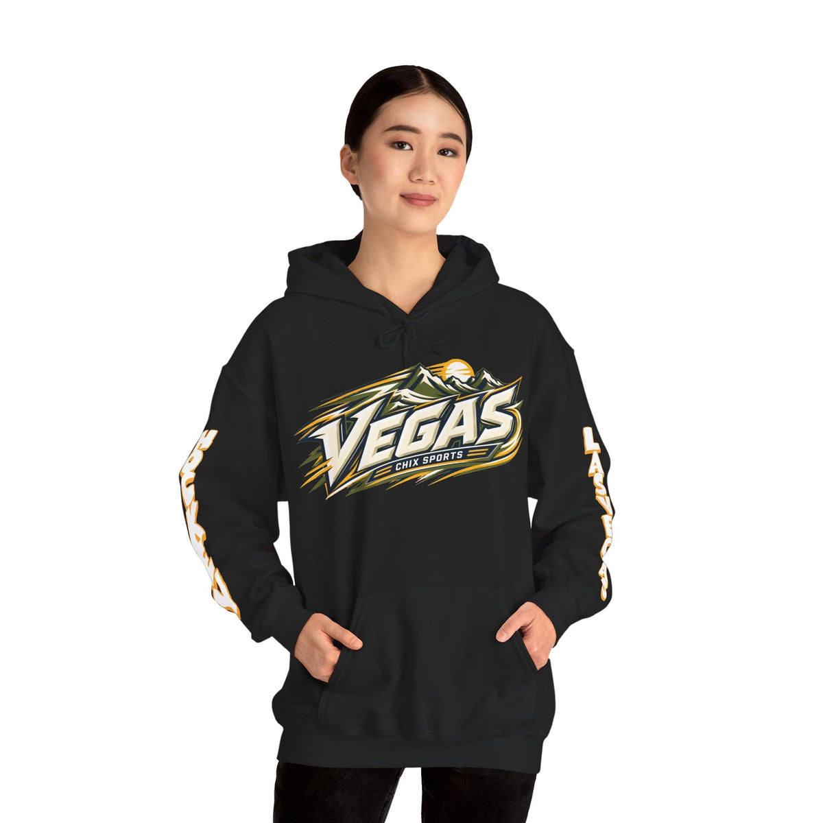 Lacey Eden Las Vegas Women's Hockey Unisex Hoodie in Military Green | Chix Sports