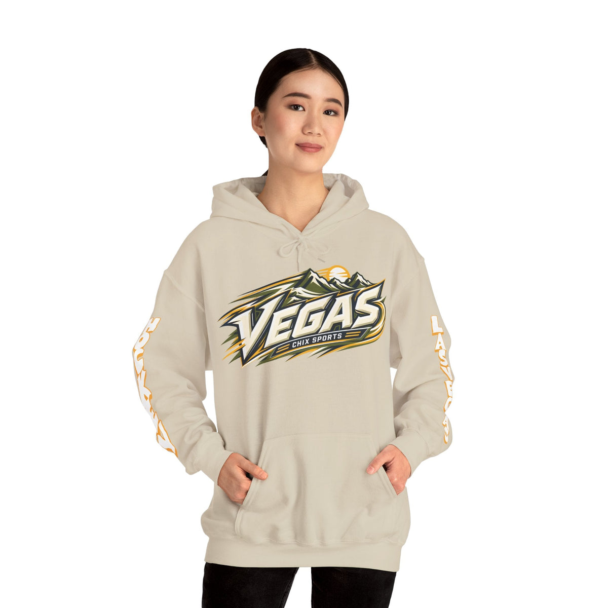 Lacey Eden Las Vegas Women's Hockey Unisex Hoodie in Military Green | Chix Sports