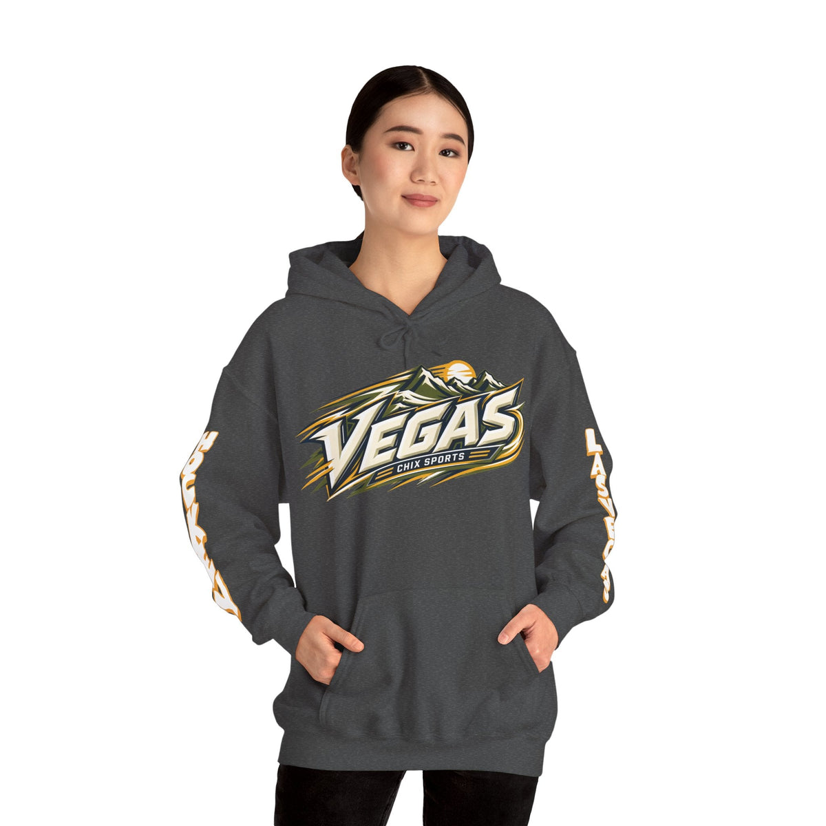 Lacey Eden Las Vegas Women's Hockey Unisex Hoodie in Military Green | Chix Sports