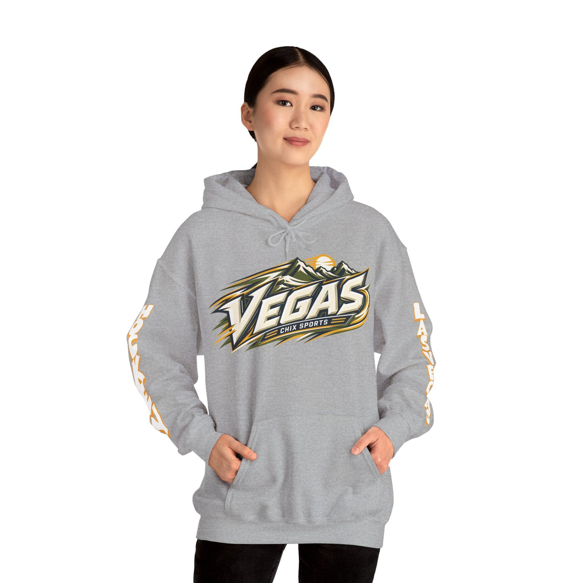 Lacey Eden Las Vegas Women's Hockey Unisex Hoodie in Military Green | Chix Sports