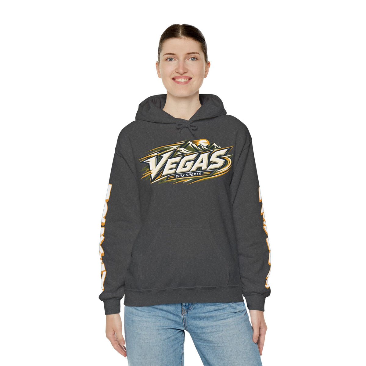Lacey Eden Las Vegas Women's Hockey Unisex Hoodie in Military Green | Chix Sports