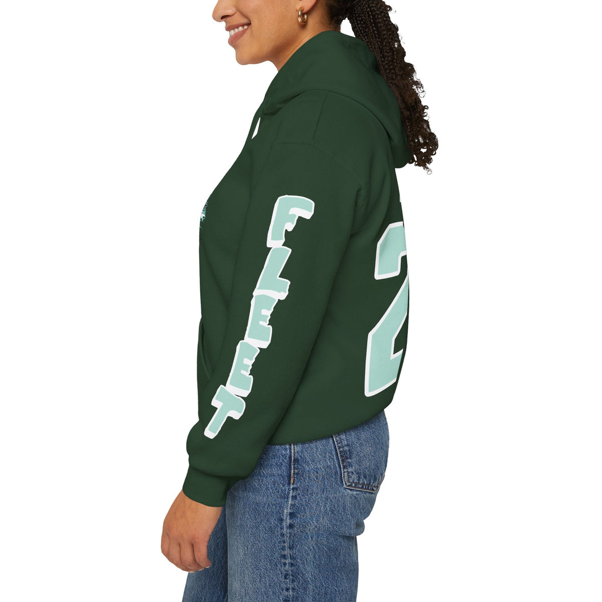 Laura Kluge Unisex Fleet Hoodie in Dark Heather | Chix Sports