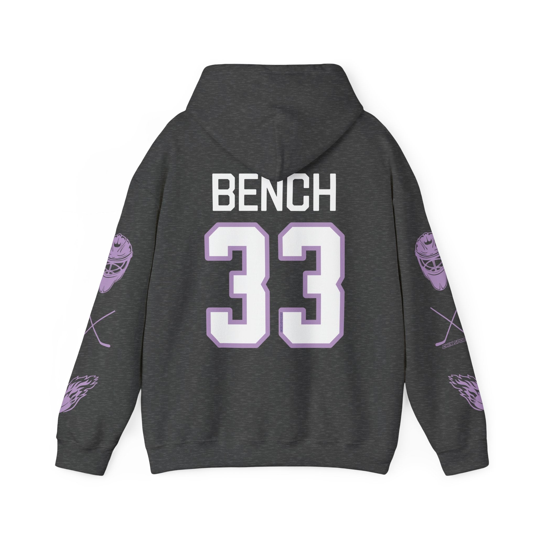 Lauren Bench 33 Frost Hockey Heavy Hoodie | Chix Sports