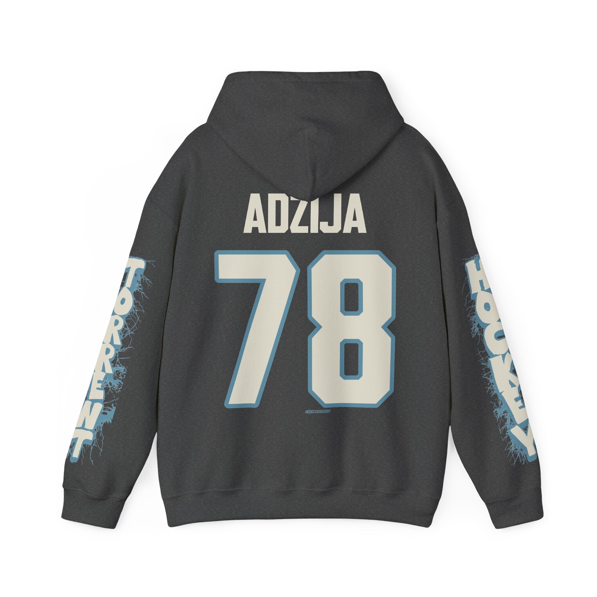 Lexie Adzija Torrent Unisex Hoodie in Antique Sapphire | Chix Sports