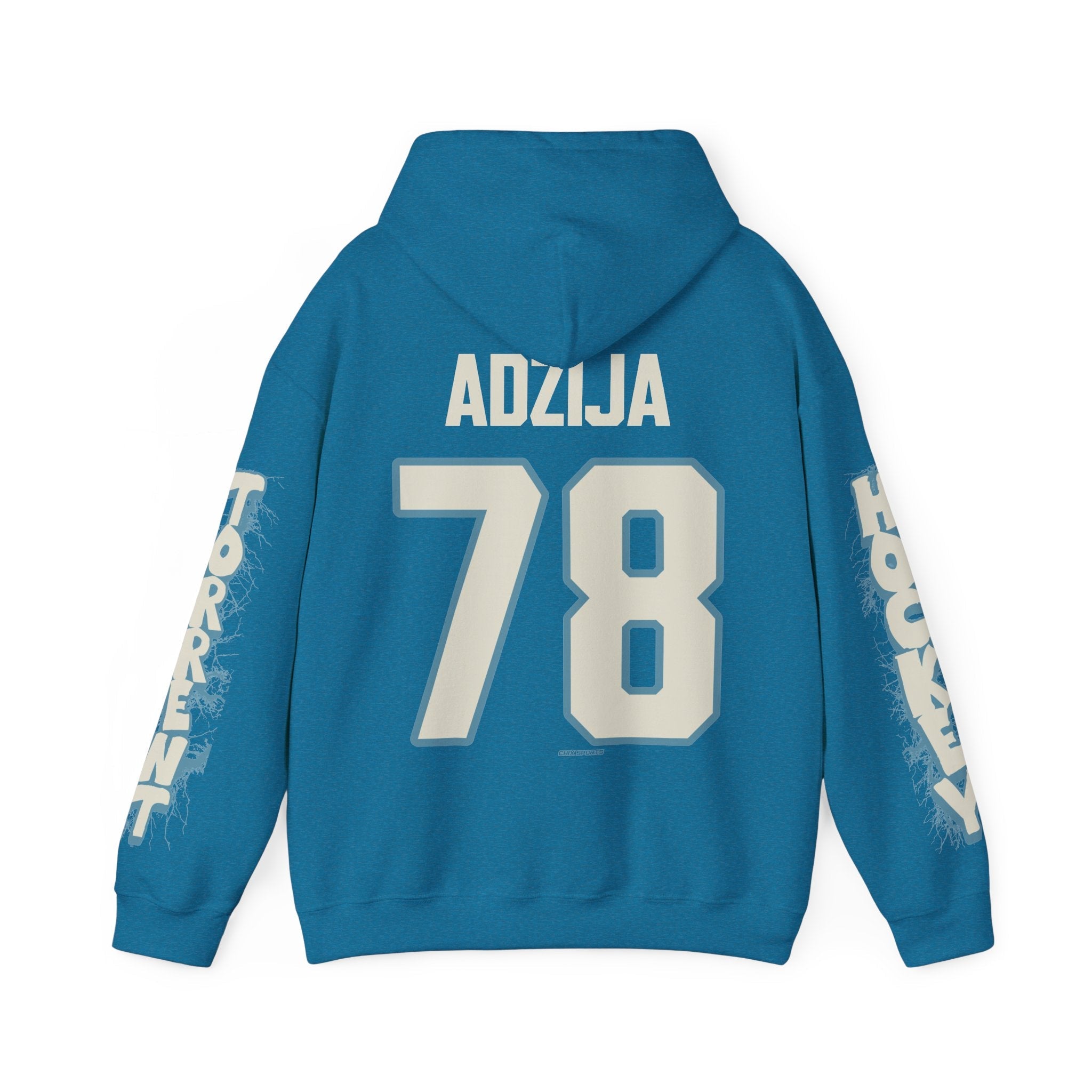 Lexie Adzija Torrent Unisex Hoodie in Antique Sapphire | Chix Sports