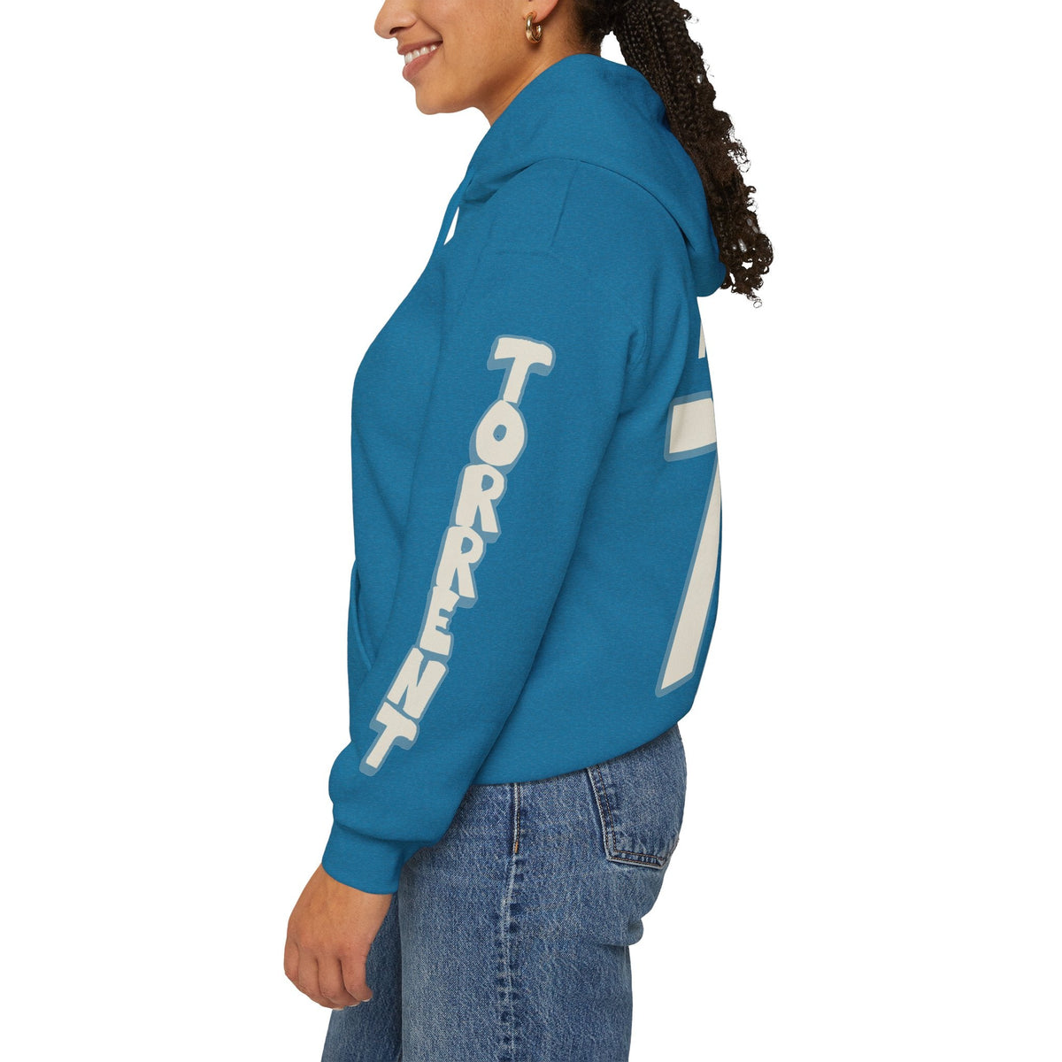 Lexie Adzija Torrent Unisex Hoodie in Antique Sapphire | Chix Sports
