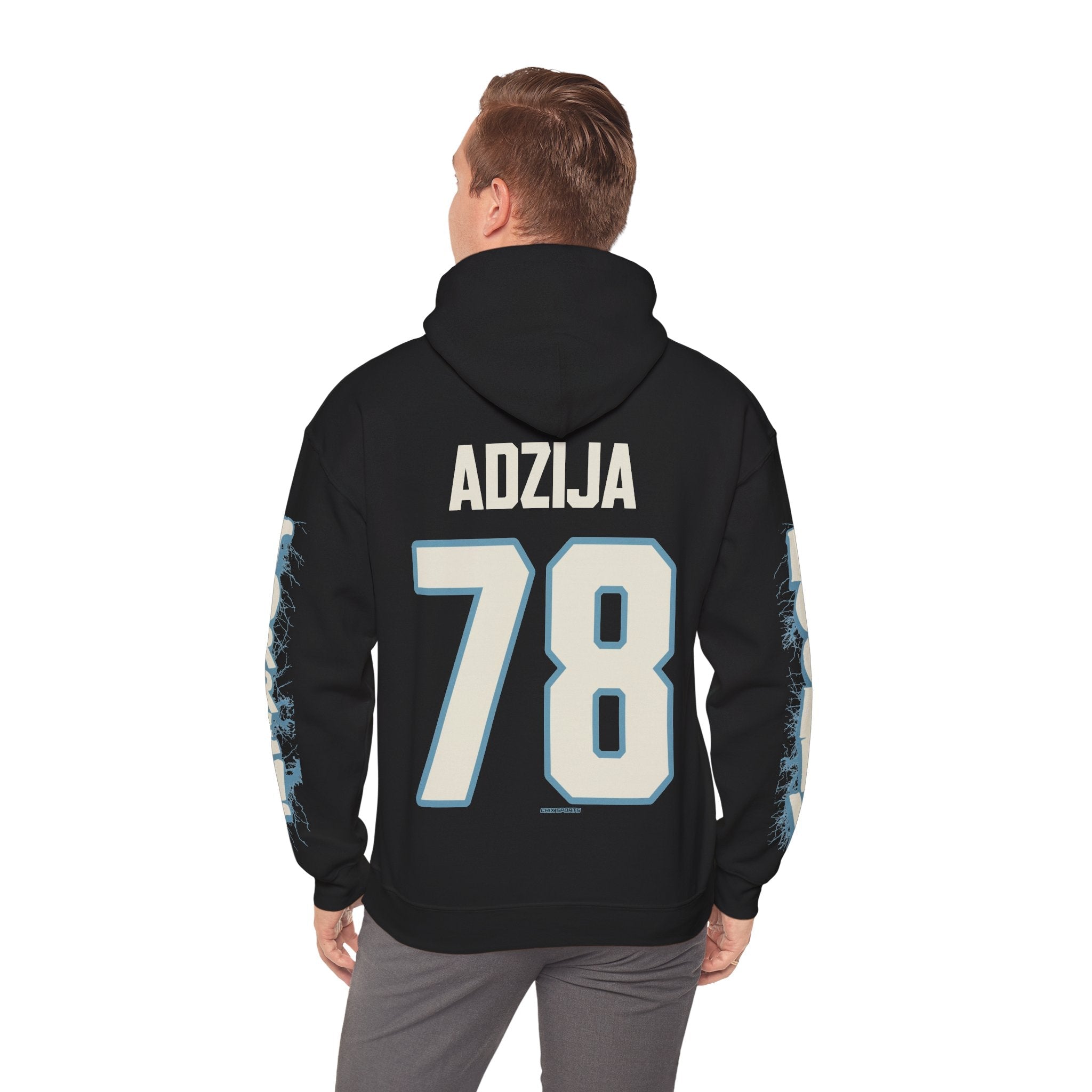 Lexie Adzija Torrent Unisex Hoodie in Antique Sapphire | Chix Sports