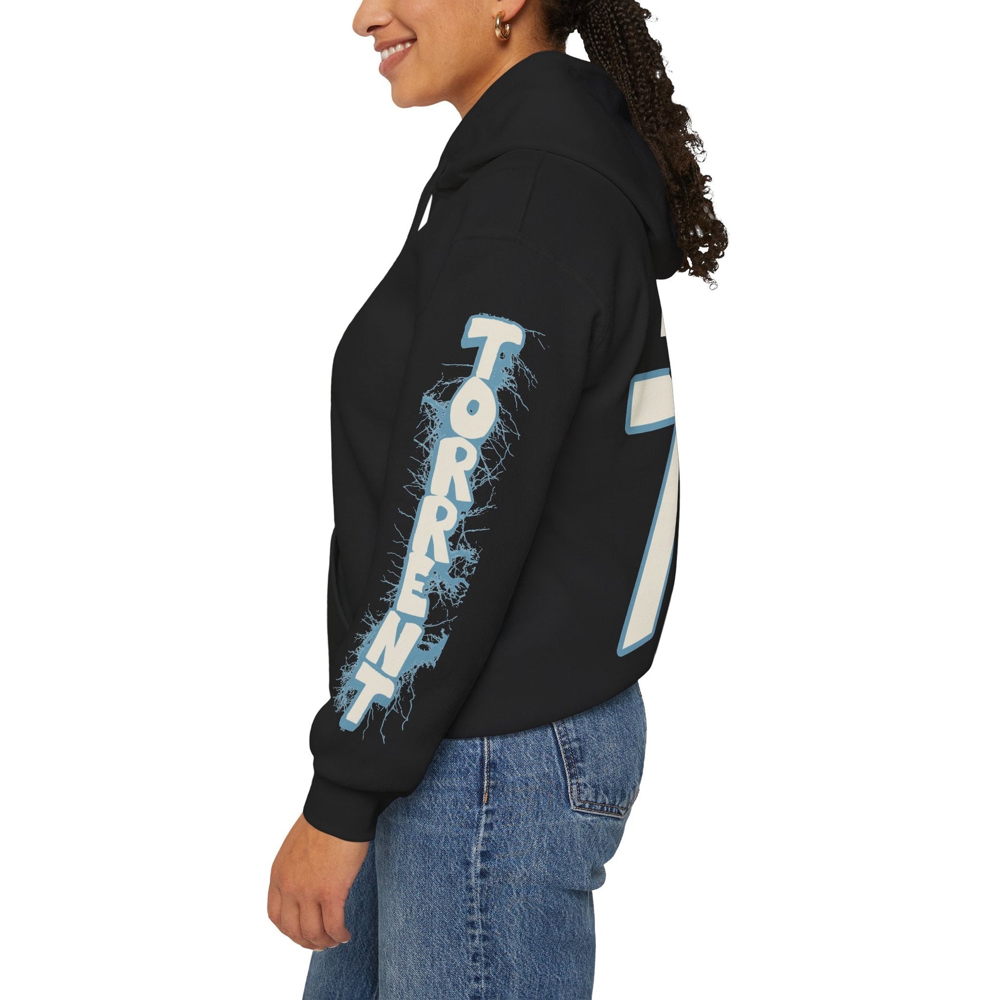 Lexie Adzija Torrent Unisex Hoodie in Antique Sapphire | Chix Sports