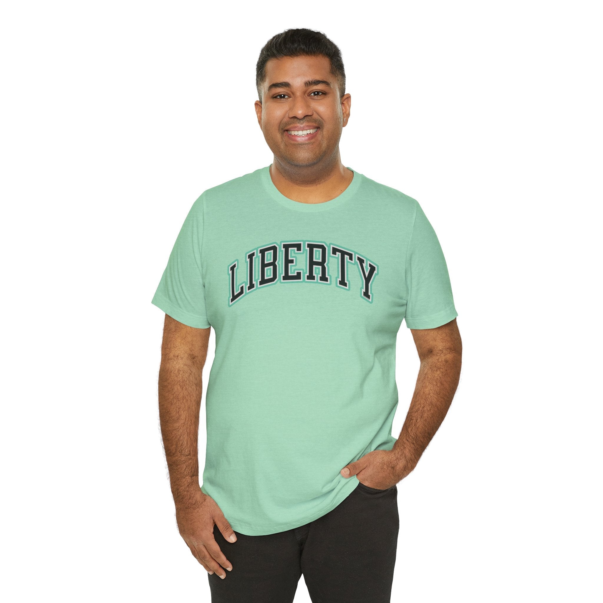 Liberty Arch Basketball Unisex Jersey T-shirt | Chix Sports