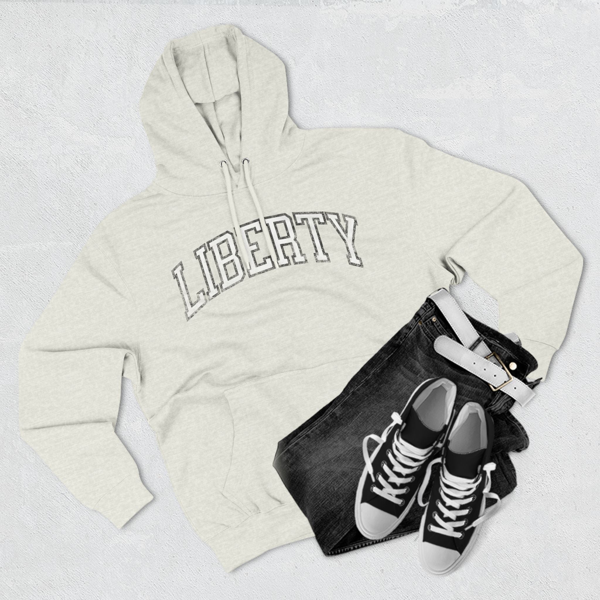 Liberty Basketball Vintage Print Premium Hoodie | Chix Sports