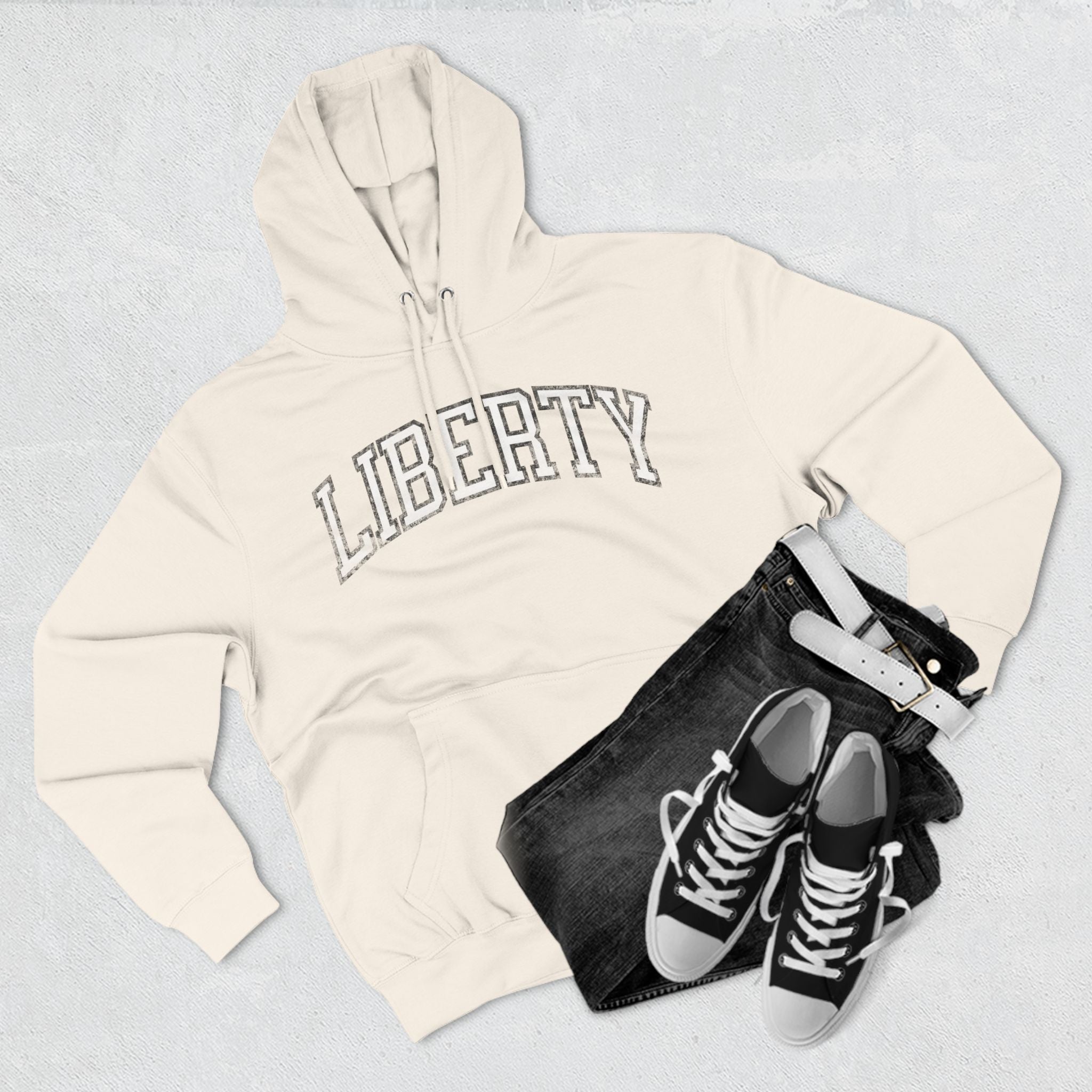 Liberty Basketball Vintage Print Premium Hoodie | Chix Sports