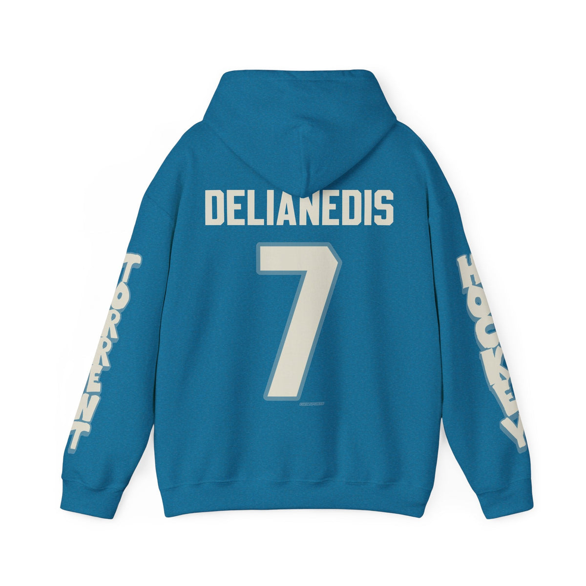 Lily Delianedis Torrent Unisex Hoodie in Antique Sapphire | Chix Sports