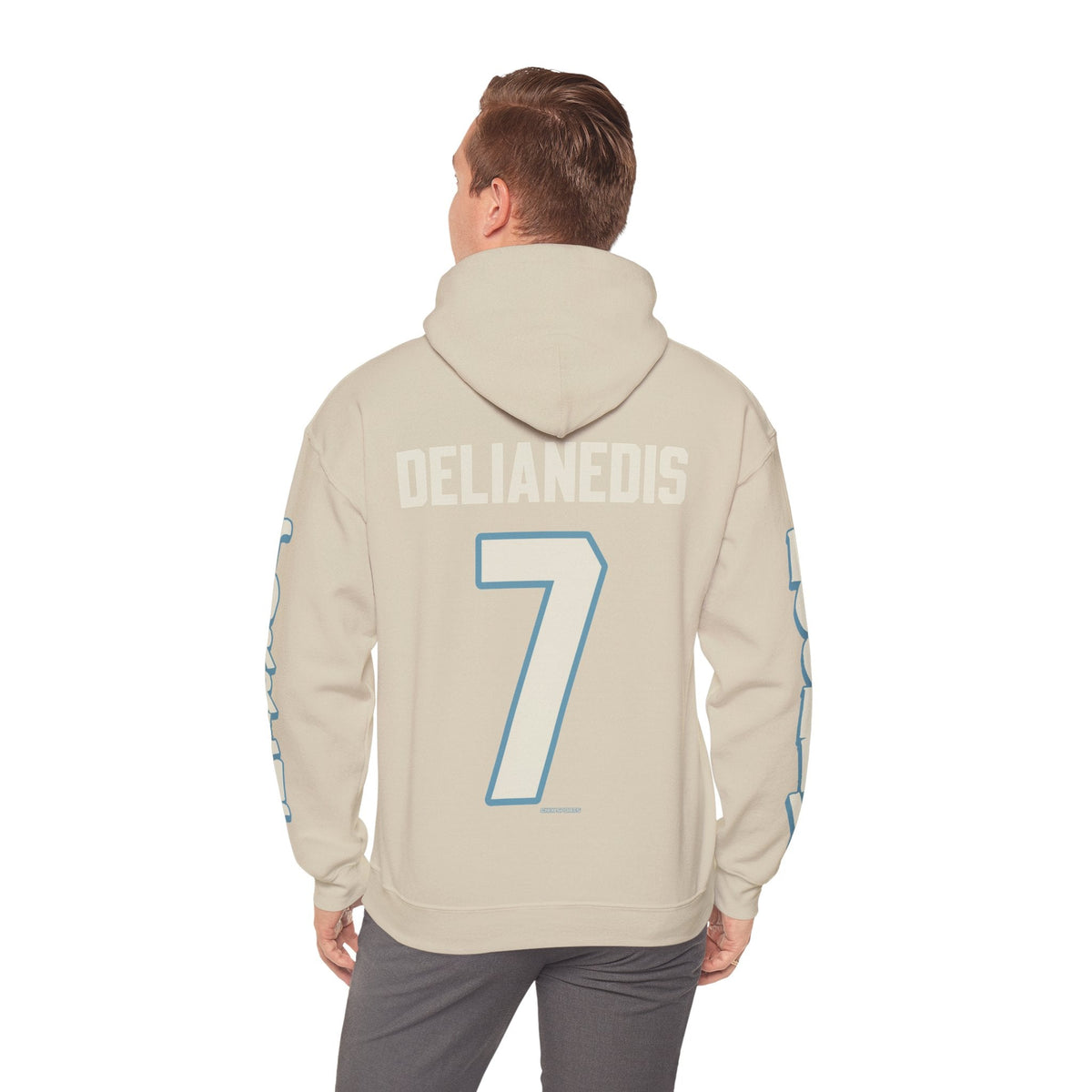 Lily Delianedis Torrent Unisex Hoodie in Antique Sapphire | Chix Sports