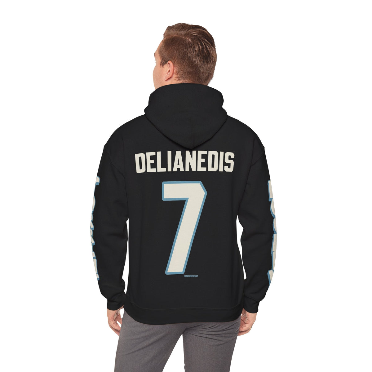 Lily Delianedis Torrent Unisex Hoodie in Antique Sapphire | Chix Sports