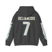 Lily Delianedis Torrent Unisex Hoodie in Dark Heather | Chix Sports