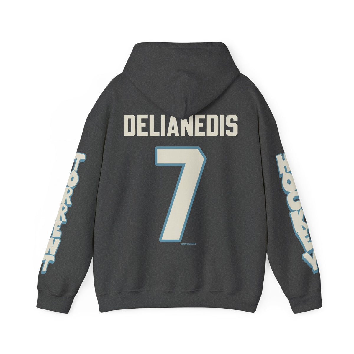 Lily Delianedis Torrent Unisex Hoodie in Dark Heather | Chix Sports