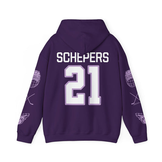 Liz Schepers 21 Frost Hockey Heavy Hoodie | Chix Sports