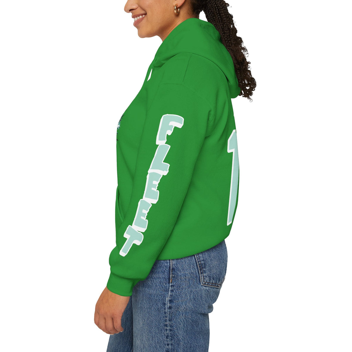 Loren Gabel Unisex Fleet Hoodie in Dark Heather | Chix Sports