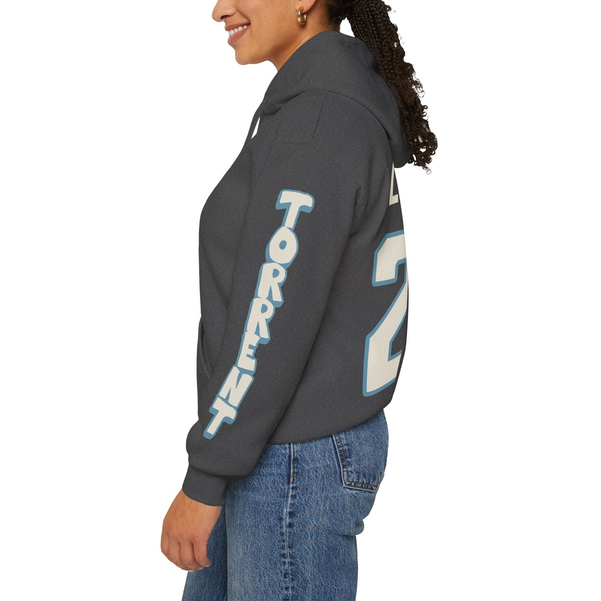 Lyndie Lobdell Torrent Unisex Hoodie in Sport Grey | Chix Sports