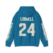 Lyndie Lobdell Torrent Unisex Hoodie in Antique Sapphire | Chix Sports