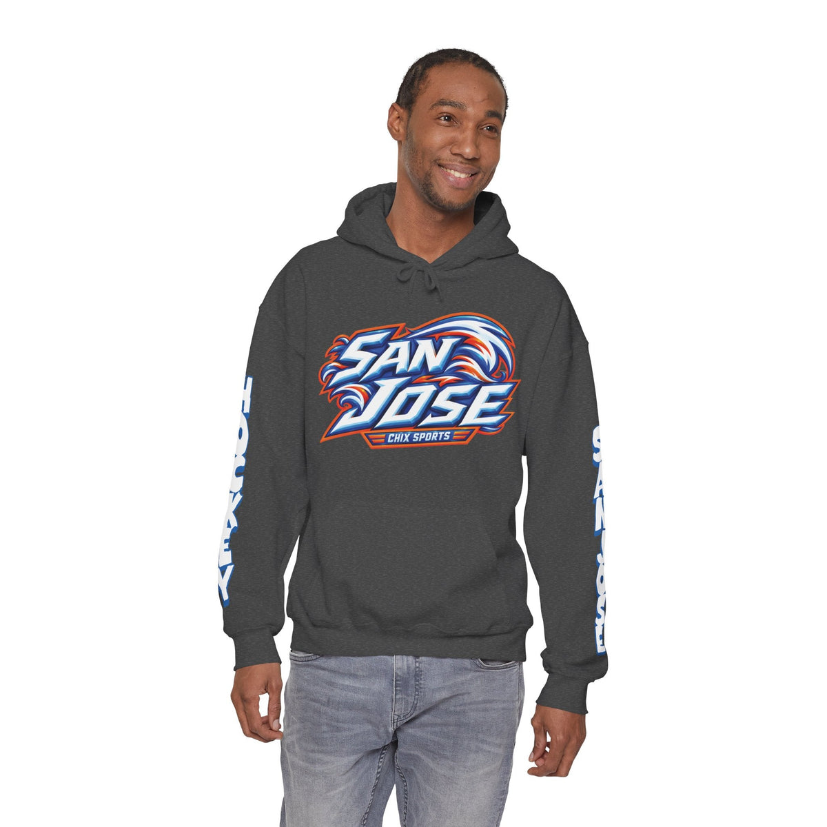 Maddi Wheeler San Jose Women's Hockey Unisex Hoodie in Royal | Chix Sports