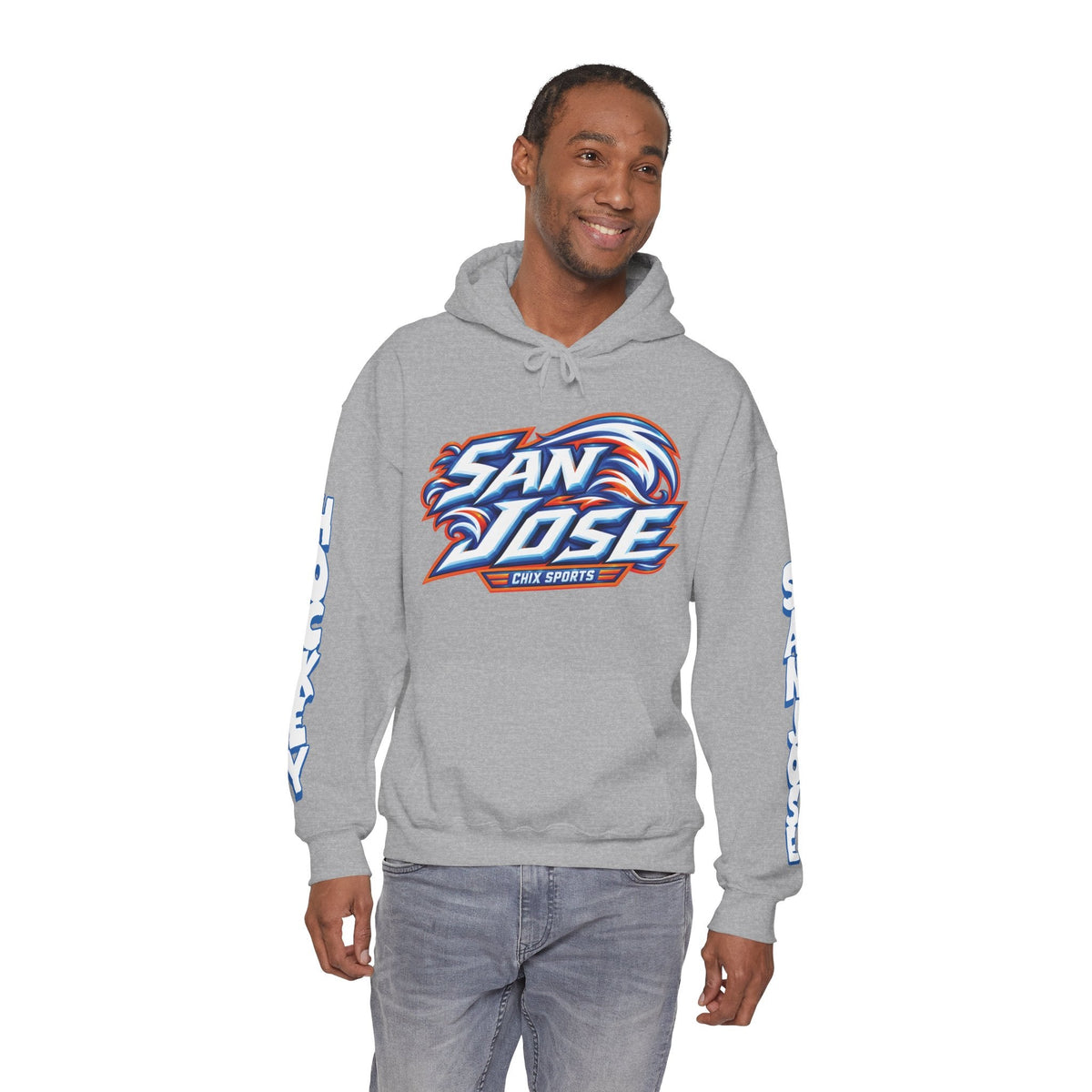 Maddi Wheeler San Jose Women's Hockey Unisex Hoodie in Royal | Chix Sports