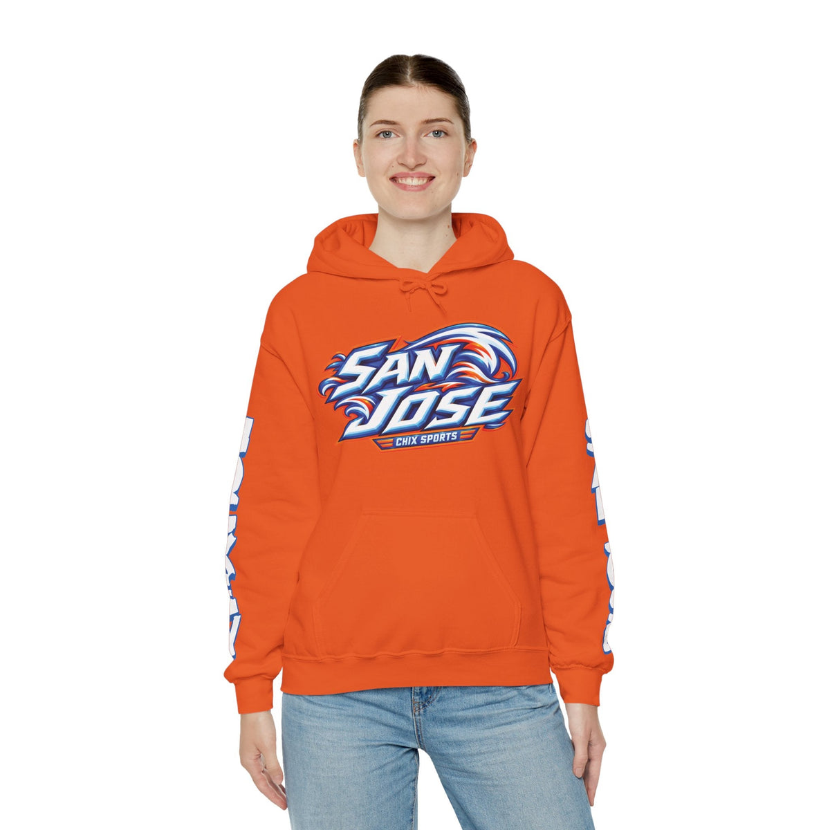 Maddi Wheeler San Jose Women's Hockey Unisex Hoodie in Royal | Chix Sports