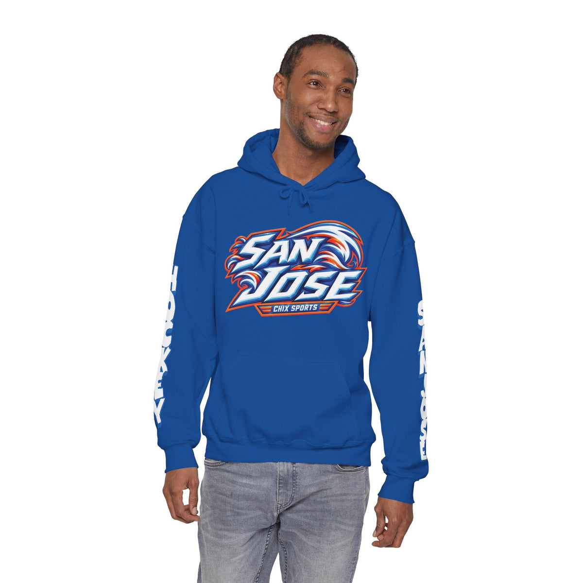 Maddi Wheeler San Jose Women's Hockey Unisex Hoodie in Royal | Chix Sports