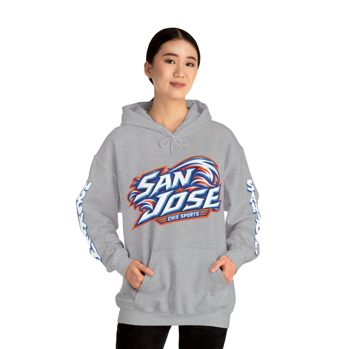 Maddi Wheeler San Jose Women's Hockey Unisex Hoodie in Royal | Chix Sports