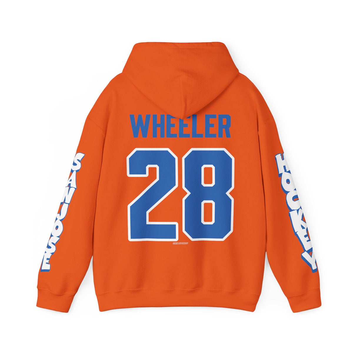 Maddi Wheeler San Jose Women's Hockey Unisex Hoodie in Orange | Chix Sports