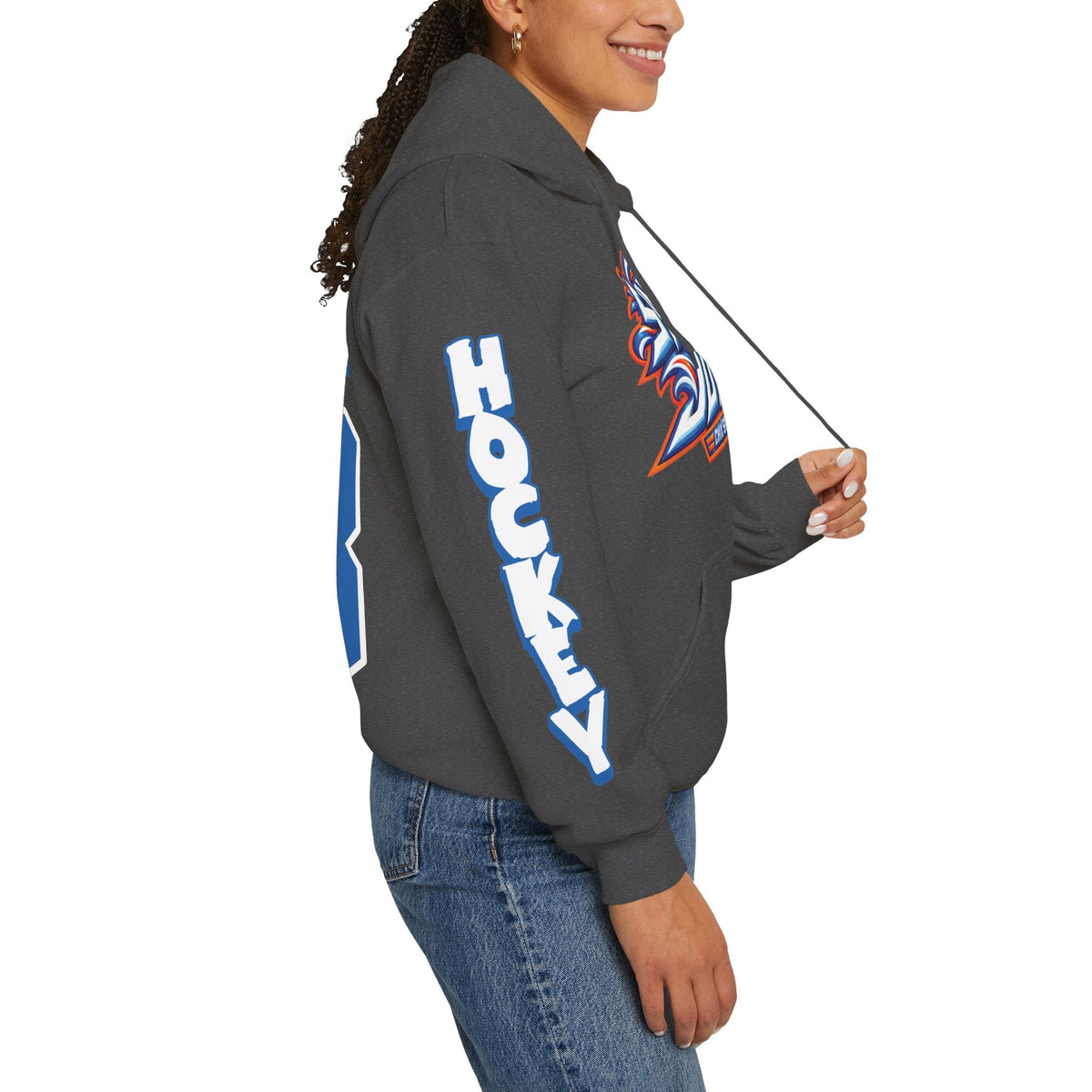 Maddi Wheeler San Jose Women's Hockey Unisex Hoodie in Royal | Chix Sports