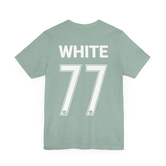 Madison White Racing Goalie Softblend T-shirt | Chix Sports