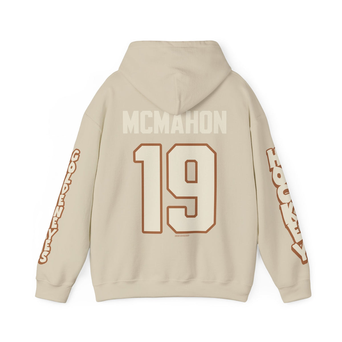 Mannon McMahon Goldeneyes Unisex Hoodie in Sand | Chix Sports