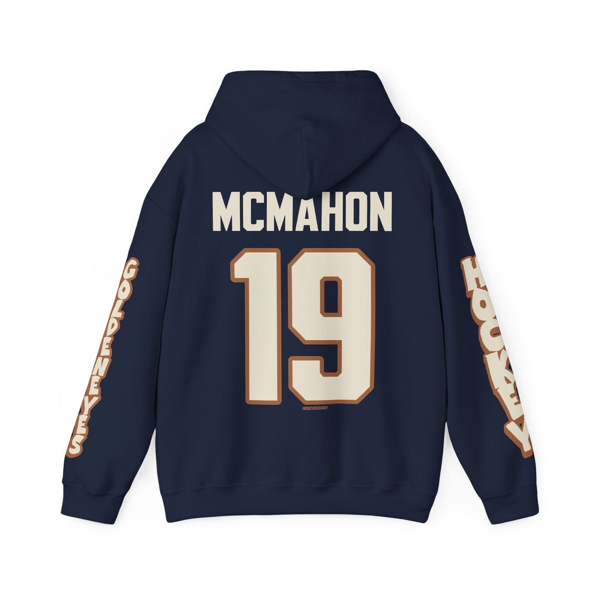 Mannon McMahon Goldeneyes Unisex Hoodie in Navy | Chix Sports