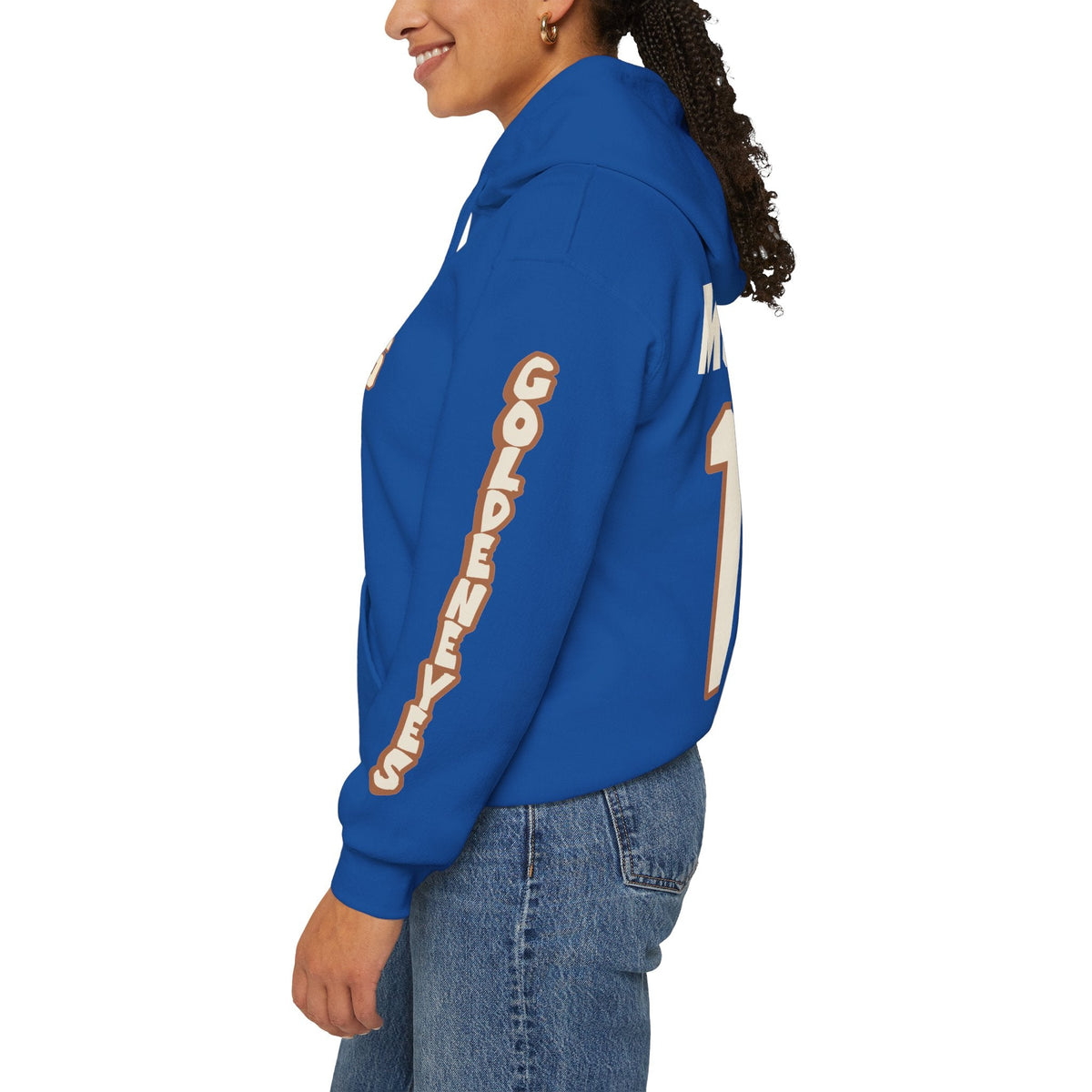 Mannon McMahon Goldeneyes Unisex Hoodie in Dark Heather | Chix Sports