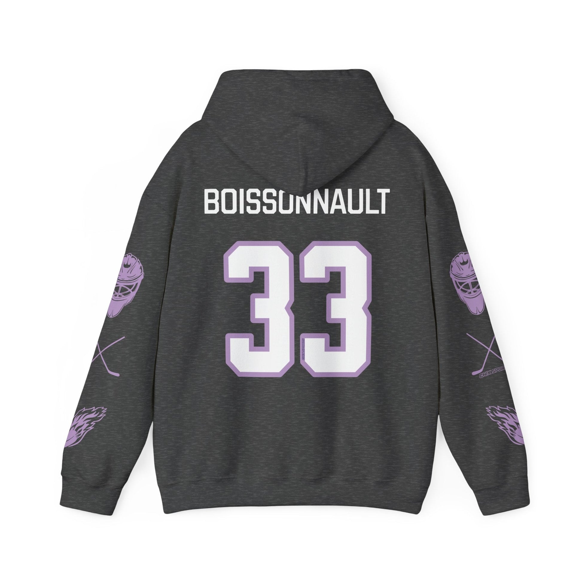 Marlene Boissonnault 33 Frost Hockey Heavy Hoodie | Chix Sports