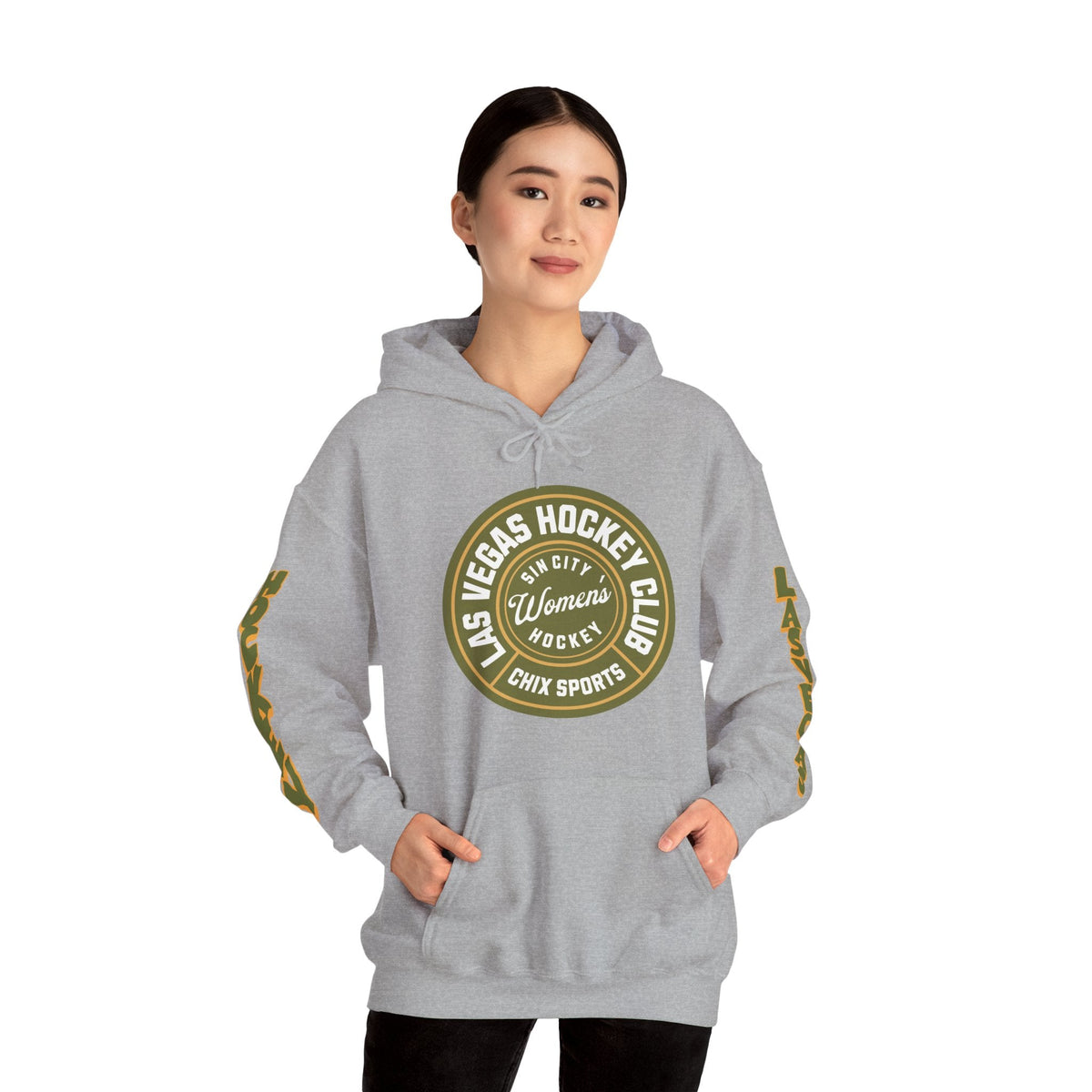 Maureen Murphy Las Vegas Women's Hockey Unisex Hoodie in Military Green | Chix Sports