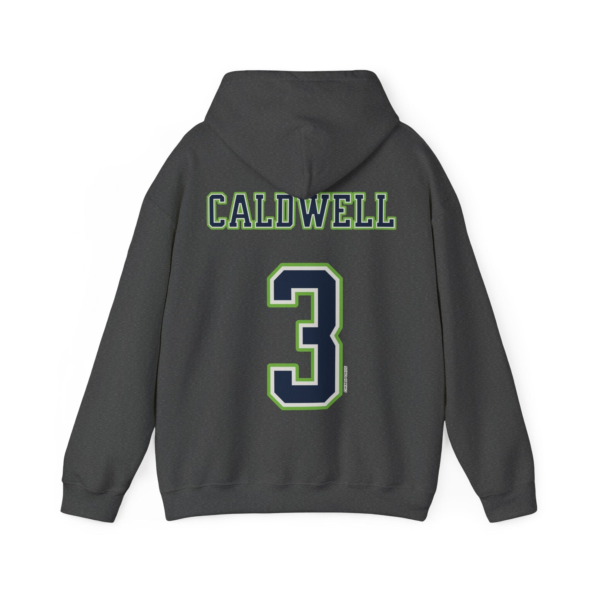 Maya Caldwell Lynx Unisex Jersey Hoodie in Dark Heather | Chix Sports