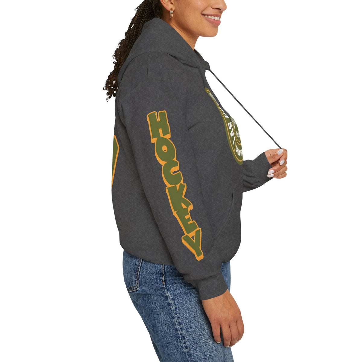 Megan Carter Las Vegas Women's Hockey Unisex Hoodie in Military Green | Chix Sports